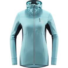 Haglöfs L.I.M Mid Comp Hood Fleece jacket Women's Frost blue Tarn blue