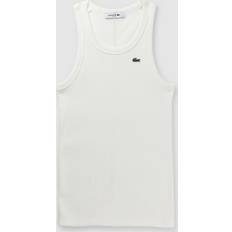 Lacoste Dam Linnen Lacoste Vita T-shirts och Polos - Vit