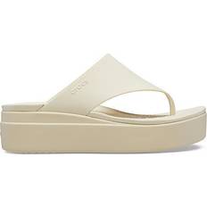 Slip-on Flip-Flops Crocs Brooklyn Platform Flip - Bone