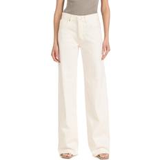 Anine Bing Hugh Wide Leg Jeans - Ivory