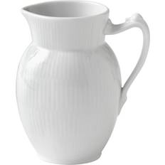 Royal Copenhagen Carafes, Jugs & Bottles Royal Copenhagen White Fluted Cream Jug 0.1gal