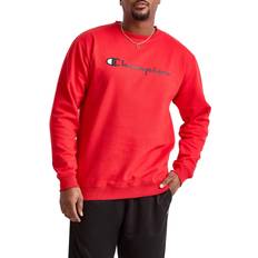 Champion Men's Big & Tall Powerblend Logo Graphic Fleece Sweatshirt Scarlet Scarlet