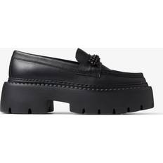 Jimmy Choo Loafers Jimmy Choo Black Bryer Flat Loafers Black/Jet Black IT