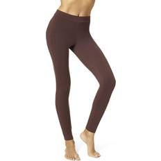 M Pantyhose Hue Women Wide Waistband Blackout Cotton Leggings Espresso