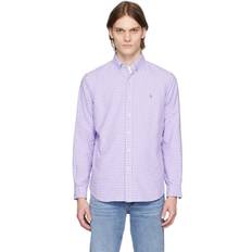 Men - Purple Shirts Polo Ralph Lauren Purple Gingham Shirt