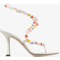 Jimmy Choo Multicolored Slippers & Sandals Jimmy Choo Amiral Latte/Multi