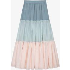 Zadig & Voltaire Womens Multicolor Jovela Elasticated-waist Flared-cut Cotton Maxi Skirt