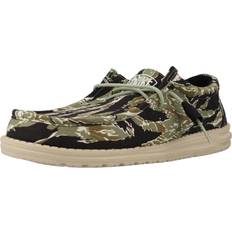 Hey Dude Hombre Zapatos Hey Dude Mens Wally Mens Shoes Black/Green/Beige 11.0