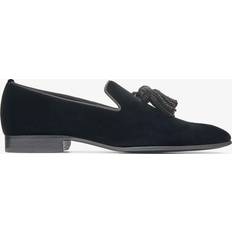 Jimmy Choo 42 ½ Lave sko Jimmy Choo Foxley Velvet Moccasins - Sort