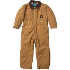 Boys Overalls Children's Clothing Berne Unisex Kids' Insulated Quilt-Lined Duck Coveralls, BI38BD