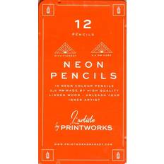 Printworks Neon Colouring Pencils 12-pack