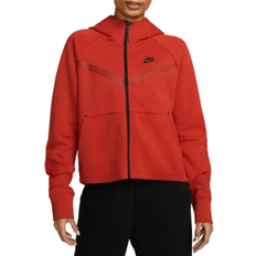Nike Tech Fleece Windrunner Women's Full Zip Hoodie - Cinnabar/Black