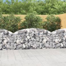 Side Awnings on sale vidaXL Arched Gabion Basket 200 x 30 x 80/100 cm