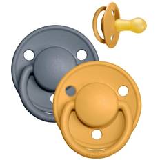 Babyudstyr Bibs De Lux Sutter Str 2 2-pak Rund Mustard Petrol