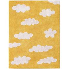 Tissus Lorena Canals Tapis Lavable Clouds Mustard