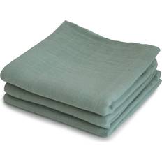 Grønne Tøybleier Mushie Stofbleer 3pcs Roman Green