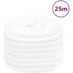 Legni vidaXL Corda per barca Completamente Bianca 20 mm 25 m in Polipropilene Bianco