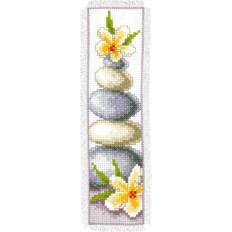 Vervaco Vervaco counted cross stitch kit: bookmark: frangipani