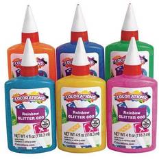 Glitter Glue Colorations Rainbow Glitter Glue, 4 oz. Set of 6