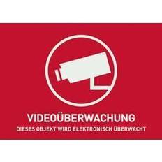 ABUS AU1320 Warnaufkleber Videoüberwachung Sprachen Deutsch