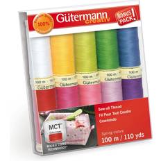 Gutermann Sew-All Filo Di Poliestere Set 10 Bobine-Pastelli 734014-1