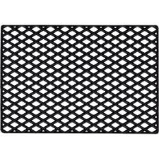 Dixie Tapijten Dixie Black Grid Deurmat 45 x 75 cm