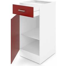 Rouge Bancs BigBuy Home Ultra Bas De Cuisine L 40 Rouge Mat Meuble TV