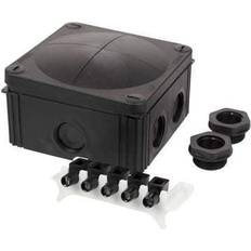 Wiska COMBI 607/5 IP66 5-Pole Junction Box With 5-Pole Screw Terminals Black Grey 10061779