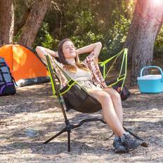 InnovaGoods Silla Plegable Para Camping Negro