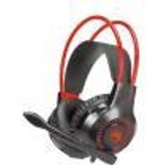 Gaming mic Marvo gaming headset m/mic. Sort/rød