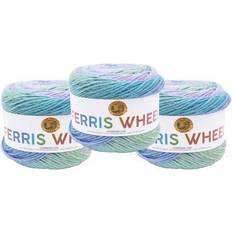 Lion 3 pack brand yarn 217-606k ferris wheel yarn, cotton candy