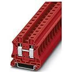 Electrical Accessories Phoenix Contact UT 10 RD Durchführungsklemmenblock mit Schraubanschluss, 2 Anzahl Anschlüsse, AWG 20-6, 10mm² Nennquerschnitt, Rot, 50 Stück