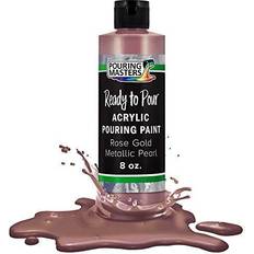 Acrylic Paints Pouring masters rose gold metallic pearl 8oz bottle water-based acrylic paint