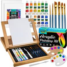 Acrylic Paints Keff painting kit supplies acrylic paint set for adults and kids with tabletop