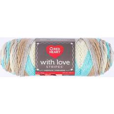 Red heart with love yarn Red Heart With Love Yarn-Sandbar Stripe