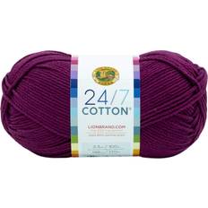 Lion Brand 3 pack 24/7 cotton yarn-beets -761-146