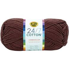 24 7 cotton yarn Lion Brand 24/7 Cotton Yarn-Coffee