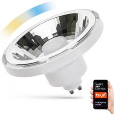 Ar111 led dimbar LED Dimbar glödlampa AR111 GU10/10W/230V 3000-6500K Wi-Fi Tuya vit 30°