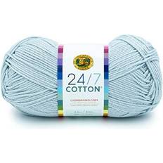 Lion Brand 3 pack 24/7 cotton yarn-cool grey -761-151