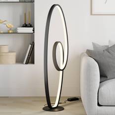 Lucande Bronwyn LED - Antracita, Blanco Lámpara de Pie