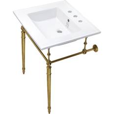 Bathroom Sinks Kingston Brass KVPB25227-E-SET Edwardian Wide Sink