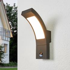 Led utomhusvägglampa sensor Lucande LED-utomhusvägglampa Juvia Väggarmatur