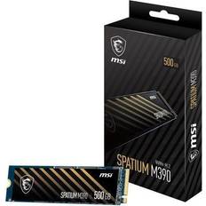 Nvme pcie 3 MSI SPATIUM M390 M.2 2280 500GB PCIe Gen3 x4, NVMe 1.4 3 D NAND Internal Solid State Drive (SSD)