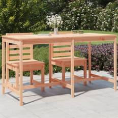 Legno Tavoli da Pranzo da Esterno vidaXL Tavolo da Giardino 203.5x90x110 cm in Legno Massello di Douglas - Marrone