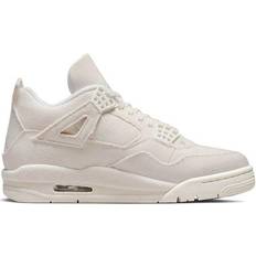 Nike Air Jordan 4 Retro Blank Canvas W - Sail/Cement Grey/Fire Red