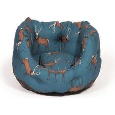 Deluxe dog bed woodland cosy