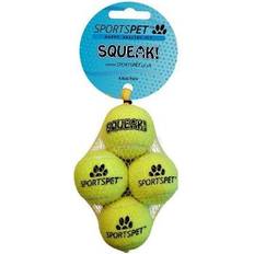 Tennis bollar Sportspet Tennis Bollar för Hundar 4-pack