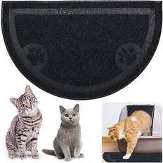 Relaxdays Cat Litter Mat, Hygienic pvc Feeding