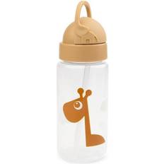 Done By Deer Raffi Drinking Bottle with Straw Mustard Yellow