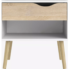Tvilum Orino White/Oak Sengebord 40x51cm
